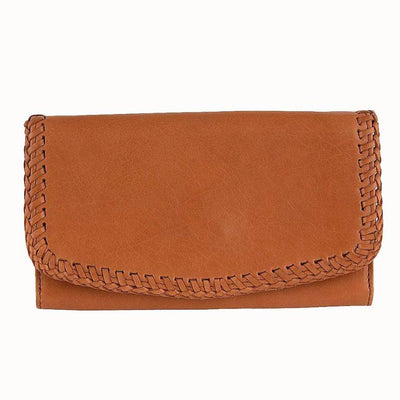 Fleur Woven Leather Wallet