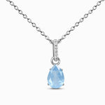 Load image into Gallery viewer, Sway Aquamarine Necklace

