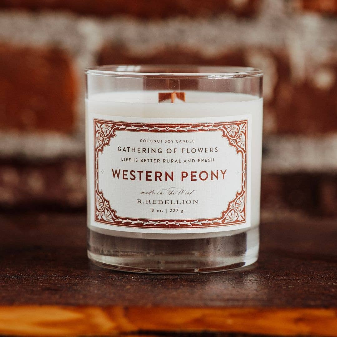 Western Peony Candle