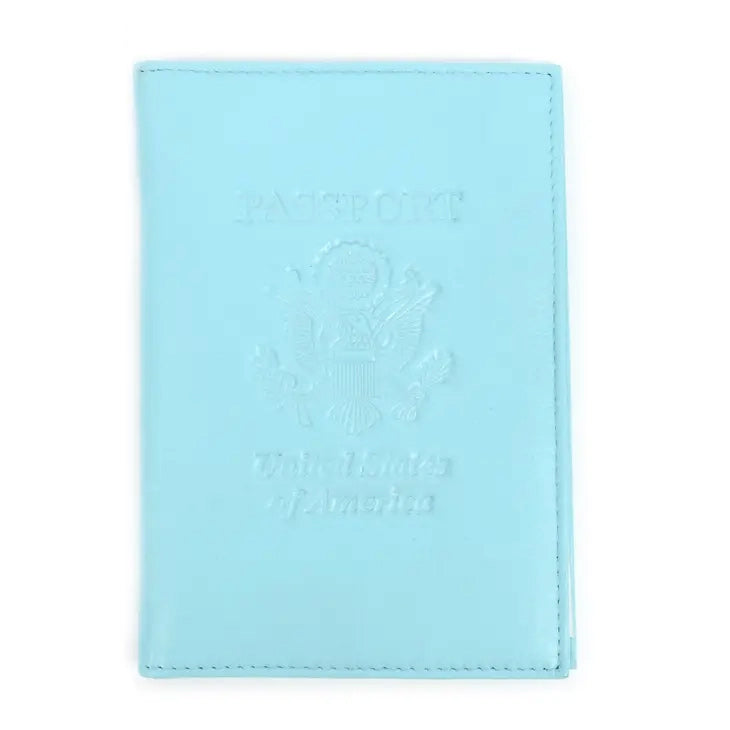 Leather Embossed Passport Cover