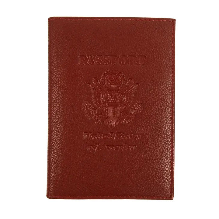 Leather Embossed Passport Cover