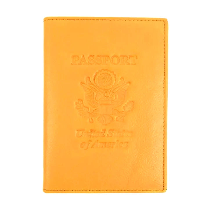 Leather Embossed Passport Cover