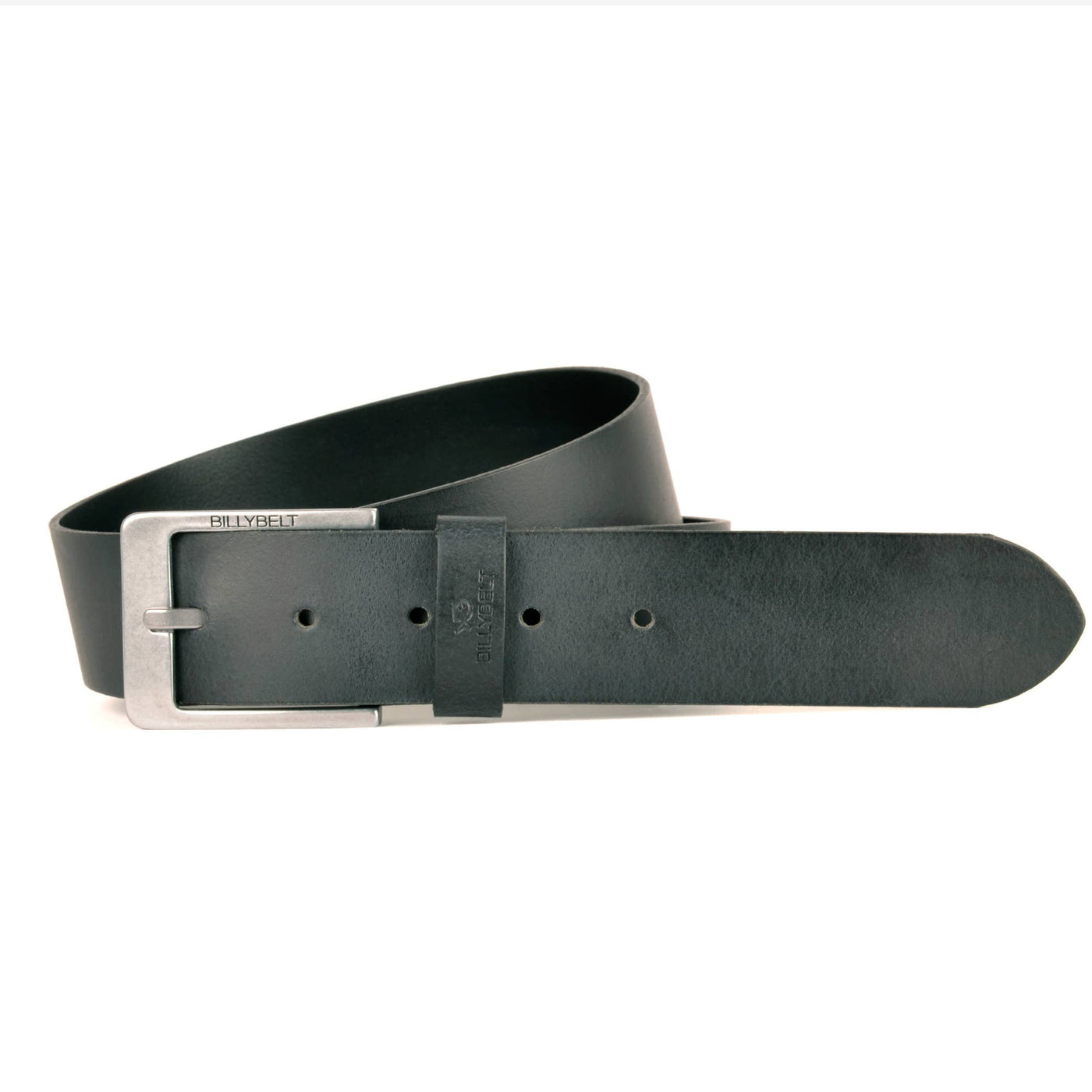 Raw Leather Belt - Black