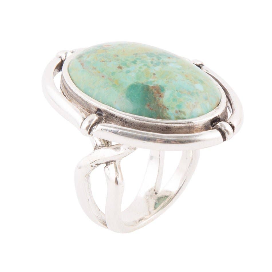 Statement Turquoise and Sterling Ring