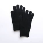 Load image into Gallery viewer, Touchscreen Gloves in Black Merino Wool
